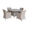 International Concepts Outdoor 5 Piece Patio Furniture Set with a Round Table and 4 Chairs KODT-448R-400-4 - alternate 1